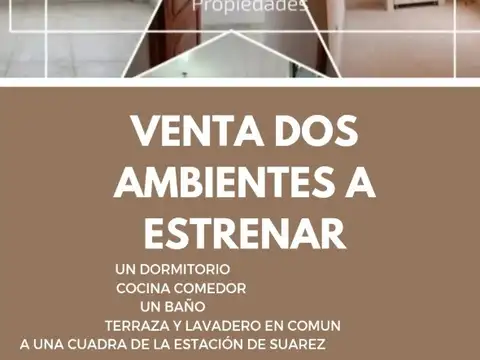 Venta dos ambientes a estrenar