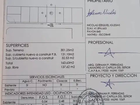 Terreno en Venta en Capilla Del Señor, USD 33.000