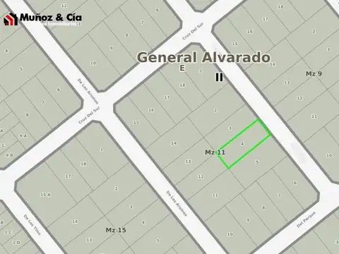 Terreno en Venta 40  mts Fondo