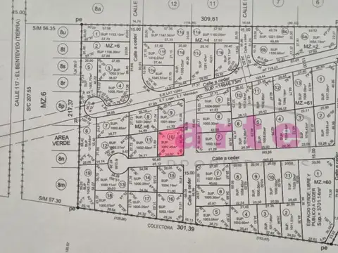 Terreno en Venta de 1000,0 m2