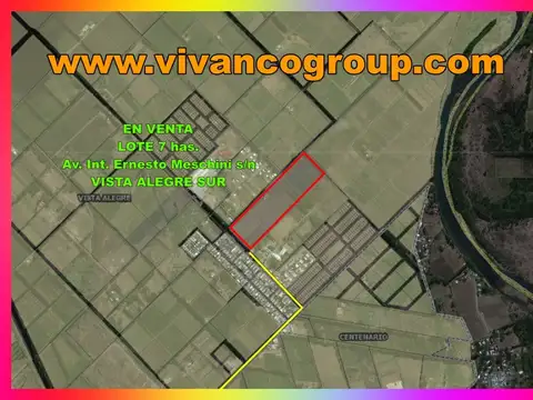 Terreno en Venta 140  mts Frente