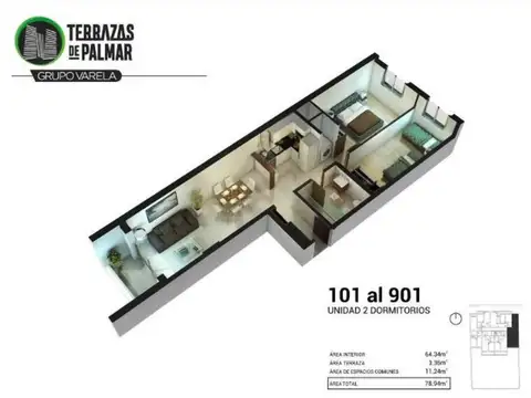 Departamento en Venta al Este
