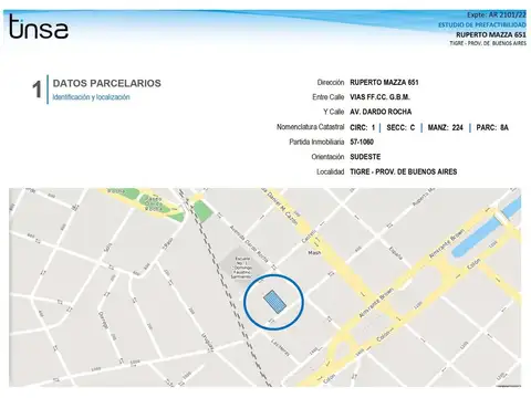 Terreno en Venta en Tigre Centro, USD 700.000