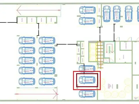 Cochera fija cubierta en venta. Torre de categoría