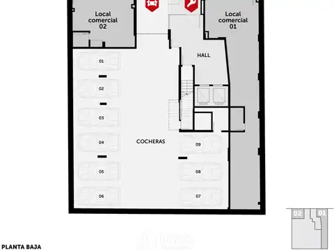 Departamento Monoambiente con 1 baño