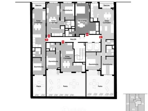 Cochabamba 500, Piso 5