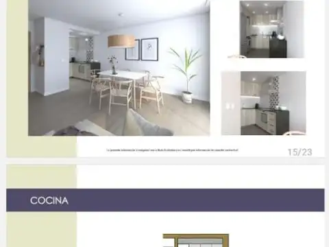 Departamento en Venta de 1 dormitorio