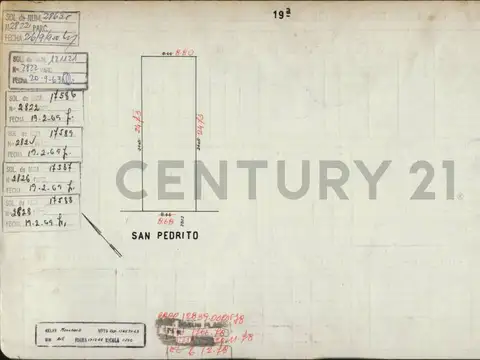 Terreno en Venta 24,68  mts Fondo