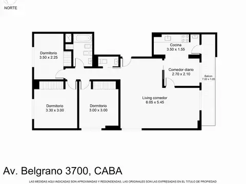 SEMIPISO VENTA  ALMAGRO 4 AMBIENTES CON BALCÓN