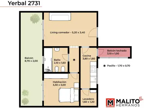 Yerbal 2731 , Piso 10