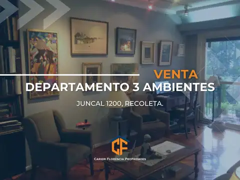 Venta De Departamento 3 Ambientes, De Categoría Y Muy Buen Estado En Recoleta