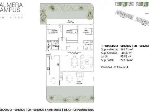 Departamento en Venta con 1 cocheras