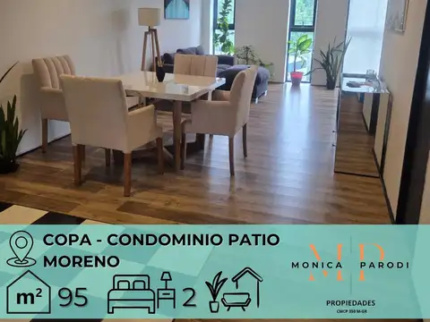 DÚPLEX EN VENTA EN CONDOMINIO COPA – MORENO – TERRAZA PROPIA DE 65 M² Y COCHERA