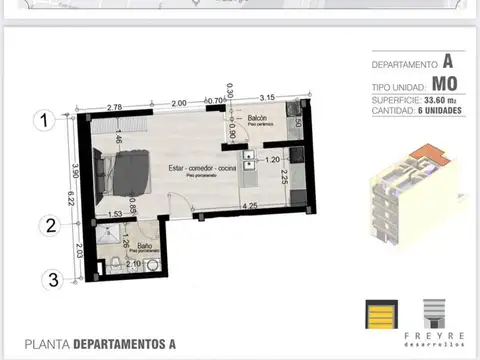 Oportunidad venta 3 monoambientes de pozo