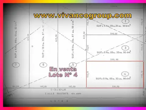 Terreno en Venta 153  mts Fondo