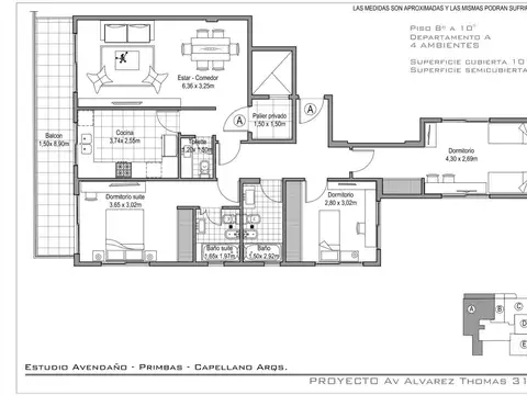 AV. ALVAREZ THOMAS 3100, Piso 8