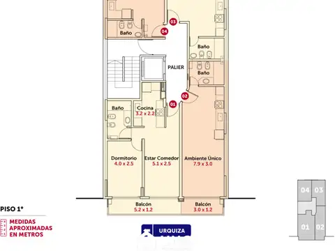 Departamento en Venta de 2 ambientes