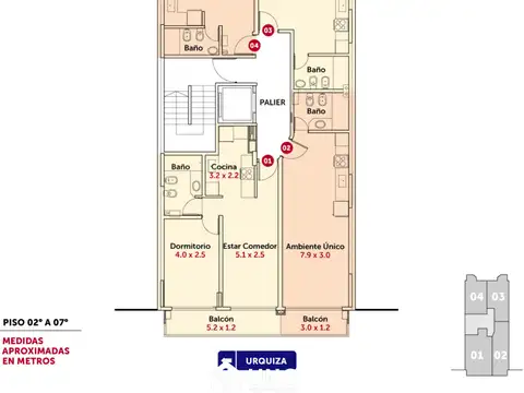 Departamento en Venta de 1 dormitorio
