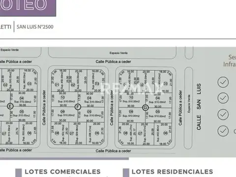 Terreno en Venta de 510,0 m2