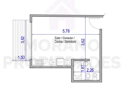 Departamento en Venta en Coghlan, USD 115.000