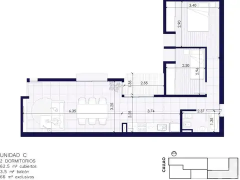 VENTA DEPARTAMENTO EN CONSTRUCCION DE DOS DORMITORIOS CON BALCO Y AMENITIES EN PICHINCHA