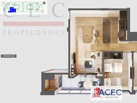 Departamento en Venta de 3 ambientes