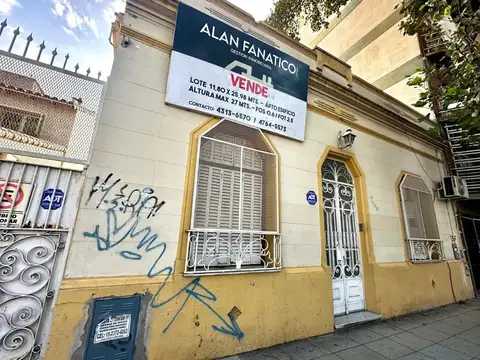 LOTE DE TERRENO DE 11,80X25,98 POTENCIAL INVERSION EN SAN MARTIN