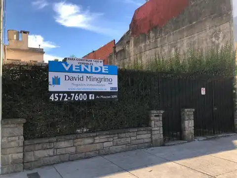 Terreno 8.66 x 29.33