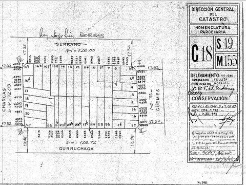 Terreno en Venta 16  mts Fondo