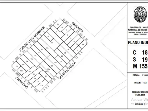 Lote/Terreno en venta en Palermo (Zona Botánico). Excelente ubicación.