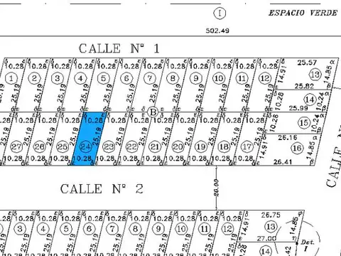 Terreno en Venta 10  mts Frente