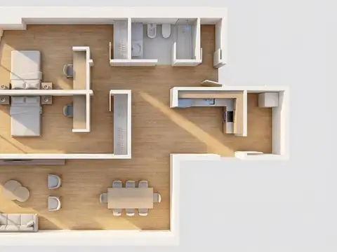 Departamento 3 ambientes en recoleta