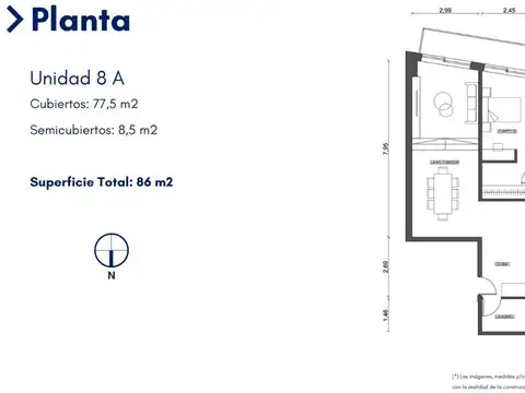 Arenales 1600 3 ambientes recoleta en refacción