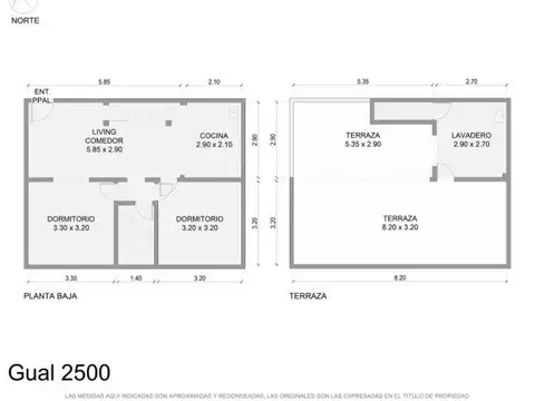 Depto Tipo Casa en Venta de 3 ambientes