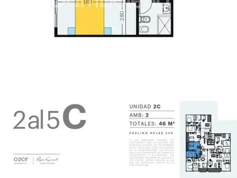 Departamento en Venta de 2 ambientes