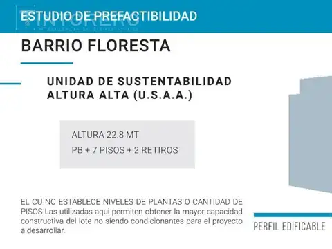 Venta terreno Av. Gaona 4100,  8,66 x 43mts. A pasos del área comercial textil de Flores