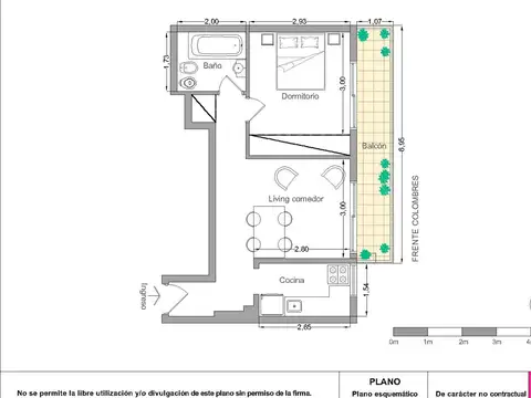 Departamento en Venta de 1 dormitorio