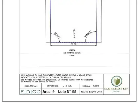 Terreno en Venta en San Sebastian, USD 60.000