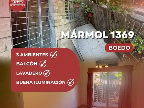 PH venta en Boedo, 3 amb, 1° piso por escalera