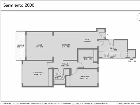 Departamento en Venta de 3 dormitorios
