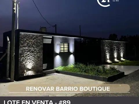 Terreno en Venta 12  mts Frente