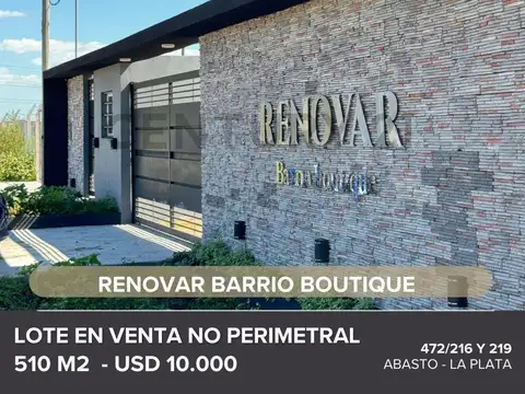 Terreno en Venta en Abasto, USD 10.000