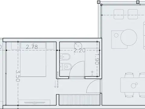 Departamento en Venta de 2 ambientes