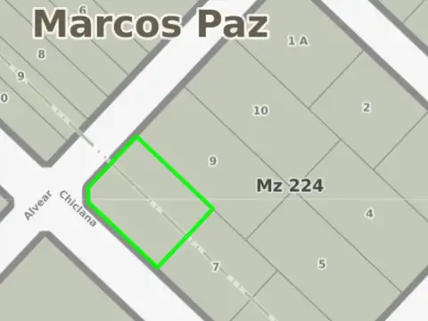 Terreno en Venta en Marcos Paz, USD 35.000