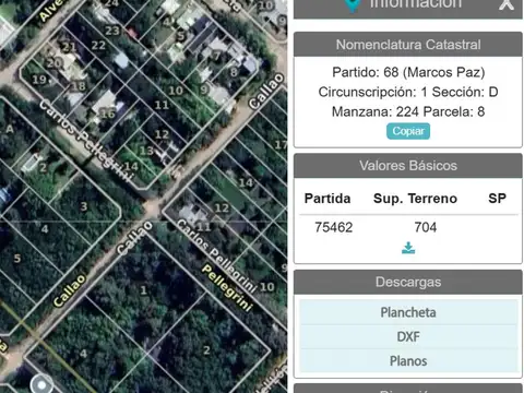 Terreno en Venta en Marcos Paz, USD 35.000