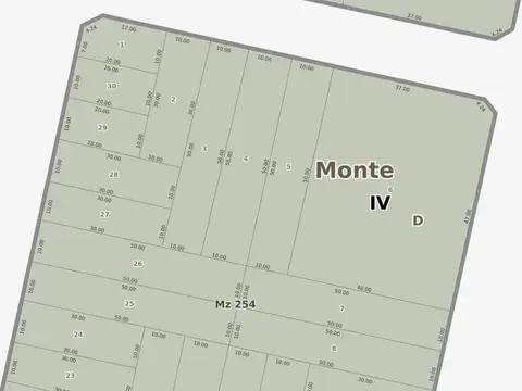 Terreno en Venta en San Miguel Del Monte, USD 40.000