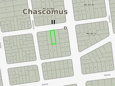 Terreno en Venta en Chascomus, USD 15.100