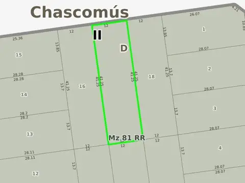 Cerrito e/ América y General Paz Chascomús