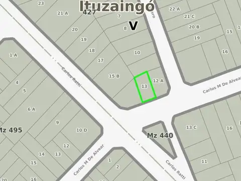 Terreno en venta - 222Mts2 - Ituzaingó