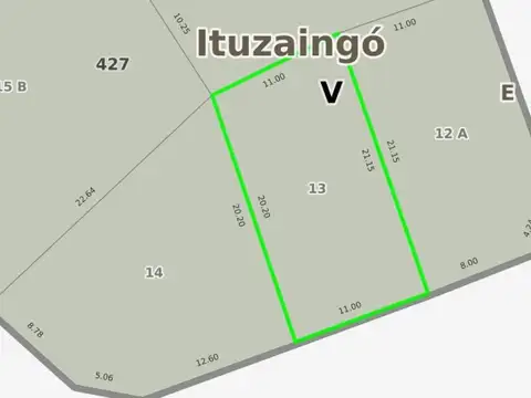 Terreno en Venta en Ituzaingo, USD 95.000